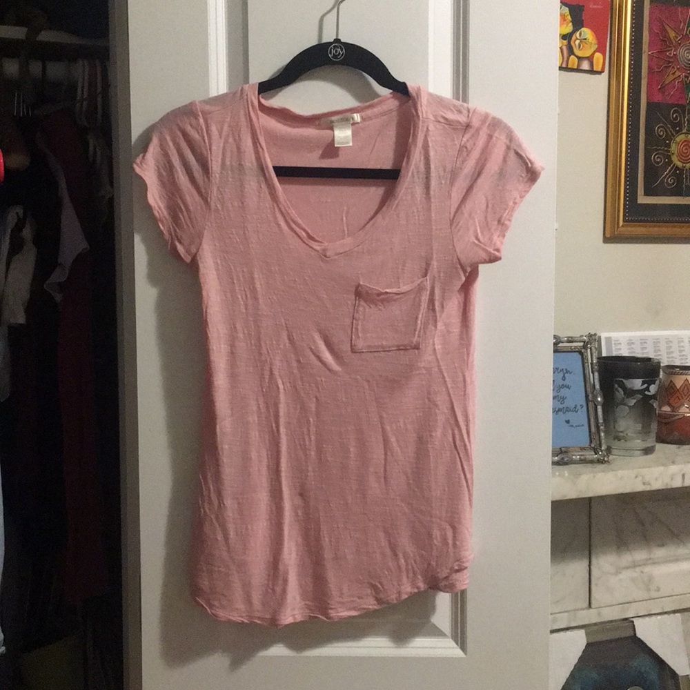 Pink v neck
